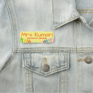 Porte-nom Conception Crayon de l'enseignant personnalisé