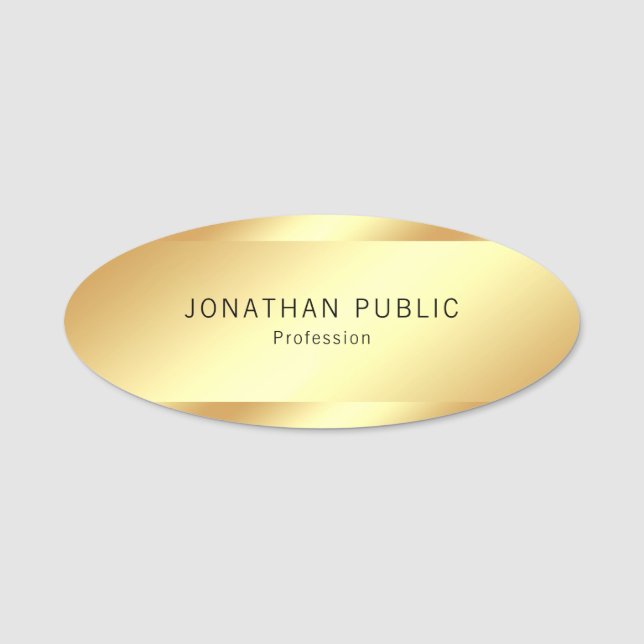 Porte-nom Conception simple élégante de sembler fascinant (Devant)