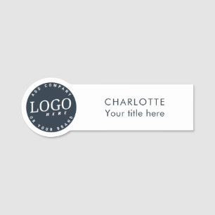 Porte-nom Conférence des employés du logo de l'entreprise
