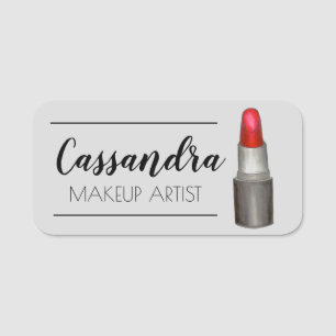 Porte-nom Cosmetologue de maquillage de tube de rouge à lèvr