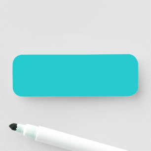 Porte-nom Couleur solide clair turquoise