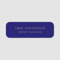 Couleurs d'or bleu Professional Classic Plain