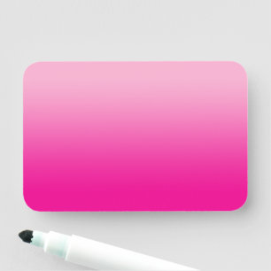 Porte-nom Couverture ombrée rose clair et rose vif