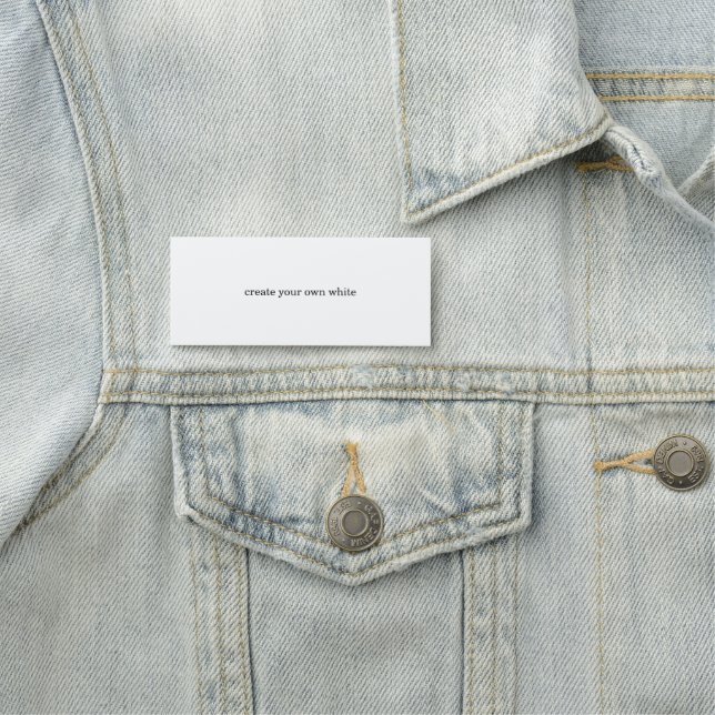 Porte-nom créez votre propre blanc  (En situation)