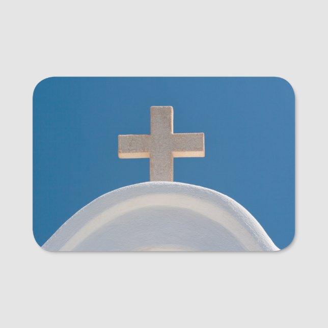 Porte-nom Croix grecque (Devant)