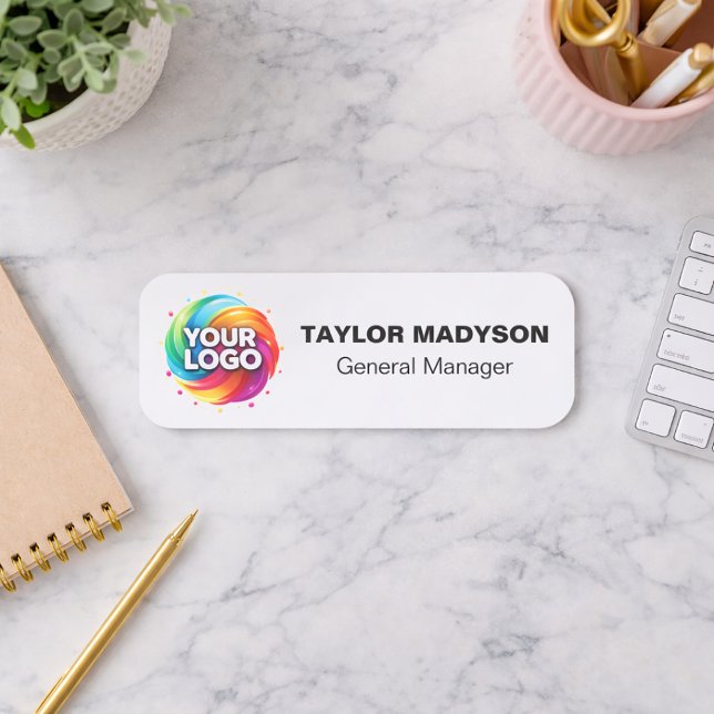 Porte-nom Custom Company Logo Employee Magnetic Safety Pin (Créateur téléchargé)