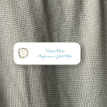 Custom Company Logo Moderne Elegant Aqua Turquoise