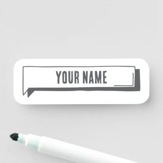 Porte-nom Custom Name Tag – Tab Frame