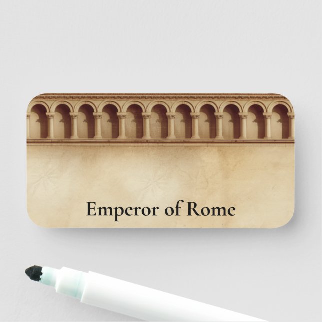 Porte-nom Custom Toga Party Latin Classics (En situation)