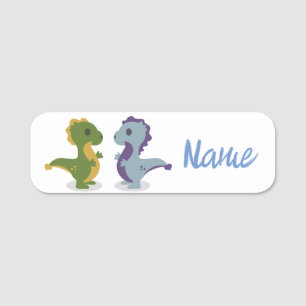 Porte-nom Cute Dinosaur Paire Thunder_Cove