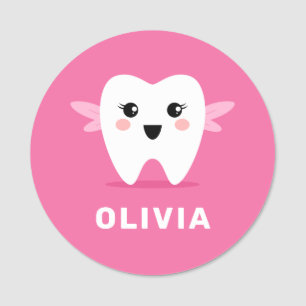 Porte-nom Cute tooth fairy pédiatrique dentiste de famille r