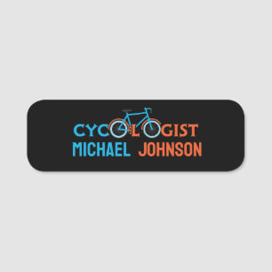 Porte-nom Cycologiste vélo Cyclisme Personnalisé