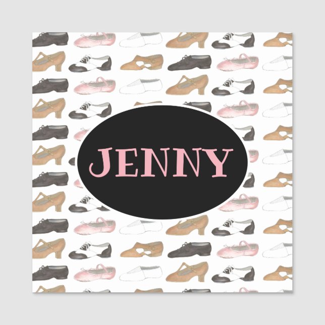 Porte-nom Danse Chaussures Ballet Tap Jazz Lyrique Anniversa (Devant)