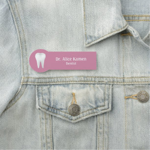 Porte-nom Dentiste dent blanche