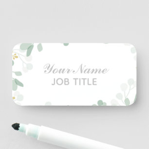 Porte-nom do-it-yourself Feuille