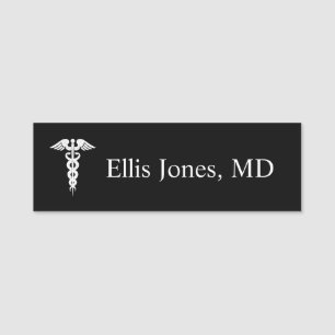 Porte-nom Docteur Name Tag