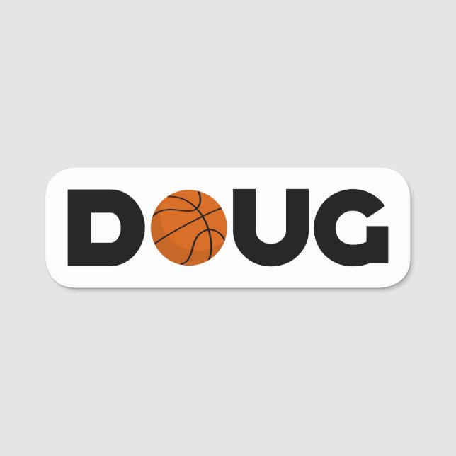 Porte-nom Doug Basketball (Devant)