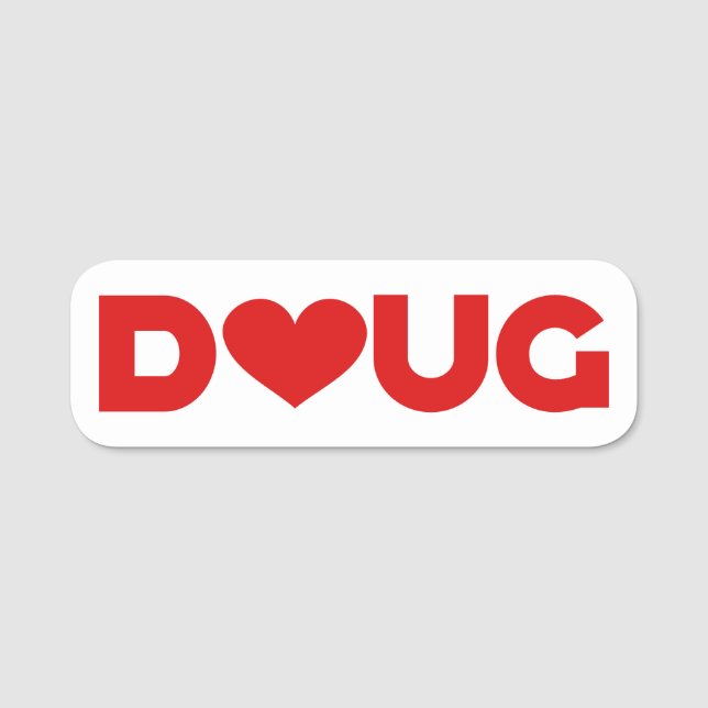 Porte-nom Doug Love (Devant)