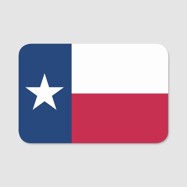 Porte-nom Drapeau du Texas (Devant)