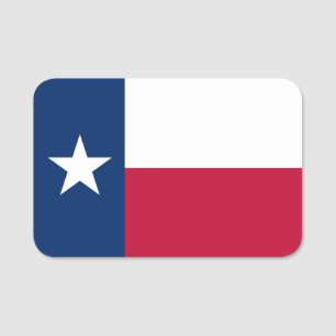 Porte-nom Drapeau du Texas - Drapeau texan Nom Balise