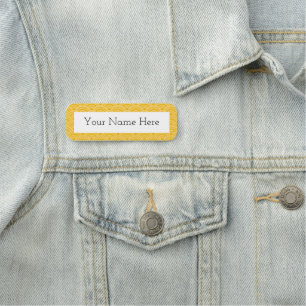 Porte-nom Échelle de poisson jaune soleil