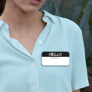 Porte-nom Effacer sec Bonjour Personnalisable Réutilisable M