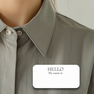 Porte-nom Effacer sec Réutilisable Personnalisable Bonjour M