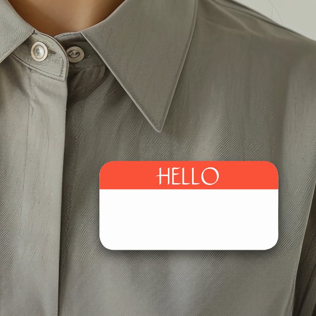 Porte-nom Effacer sec Réutilisable Personnalisable Bonjour R (Créateur téléchargé)