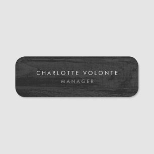 Porte-nom Élégant Design élégant gris foncé