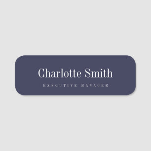 Porte-nom Élégant minimaliste professionnel classique