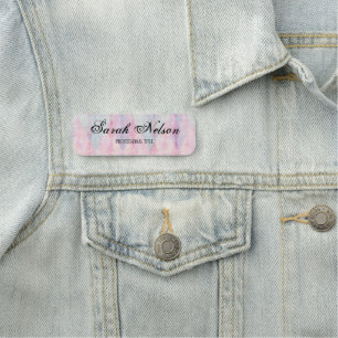 Porte-nom Élégant rose élégant