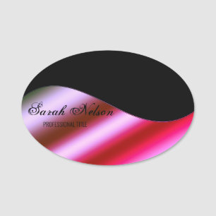 Porte-nom Élégant Rose noir élégant