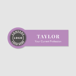 Porte-nom Employé de la société de logo d'entreprise personn