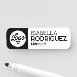 Porte-nom Employé de la société magnétique Personnaliser sur