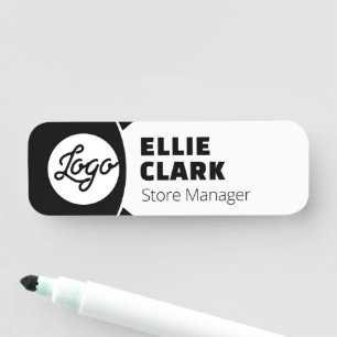 Porte-nom Employé de la société magnétique Personnaliser sur