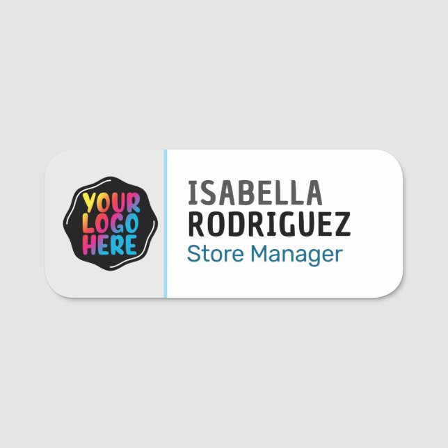 Porte-nom Employé de la société magnétique Professionnel (Devant)