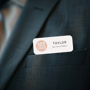 Porte-nom Employé de l'entreprise du logo d'entreprise perso