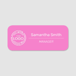 Porte-nom Employé du logo de l'entreprise