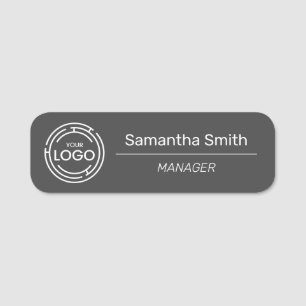 Porte-nom Employé du logo de l'entreprise