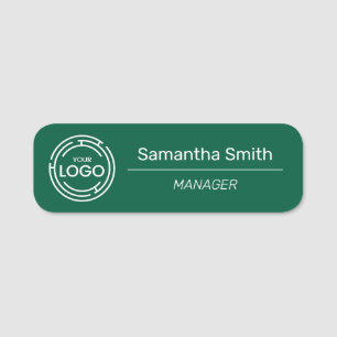 Porte-nom Employé du logo de l'entreprise