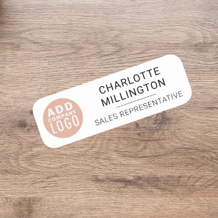 Porte-nom Employé du logo de l'entreprise