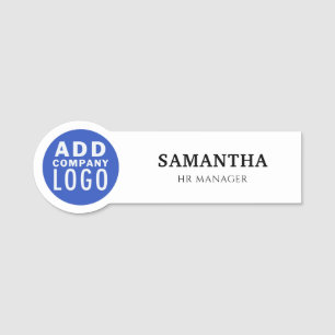 Porte-nom Employé du logo de l'entreprise Personnalisé