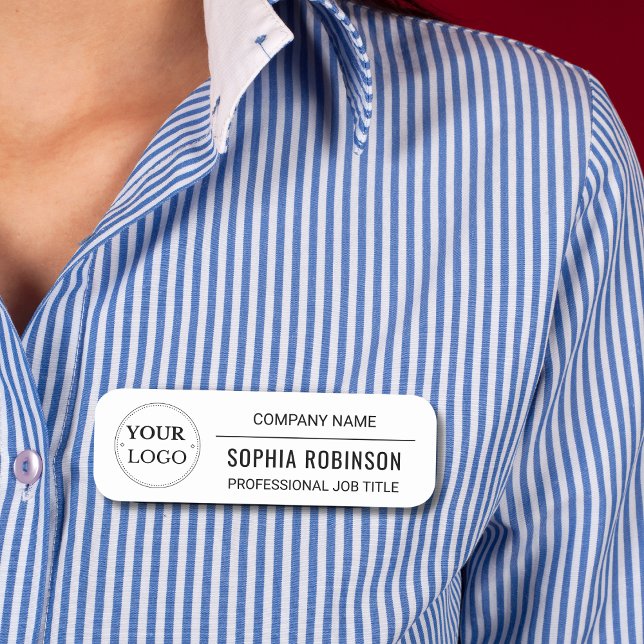 Porte-nom Employé du logo professionnel (Créateur téléchargé)