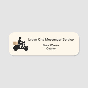 Porte-nom Employé du service de messagerie Courier