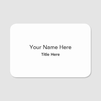Porte-nom Employé Professionnel Personnalisé sur Mesure