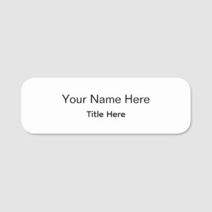 Porte-nom Employé professionnel personnalisé sur mesure