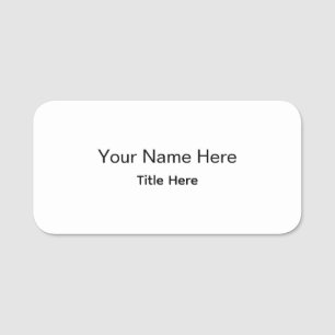 Porte-nom Employé professionnel personnalisé sur mesure