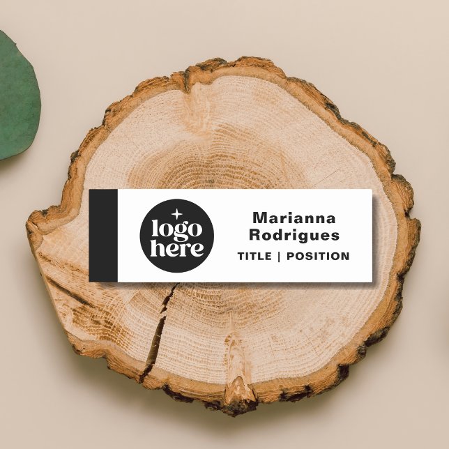 Porte-nom Employee Business Logo Magnetic Safety Pin (Créateur téléchargé)