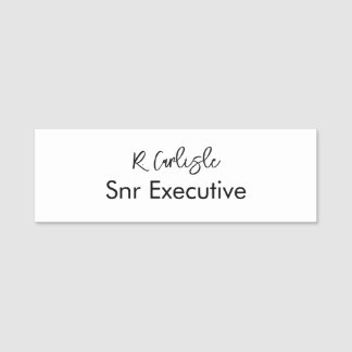 Porte-nom Employés de l'entreprise moderne