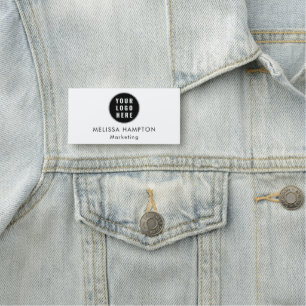 Porte-nom Employés du personnel du logo d'entreprise simple